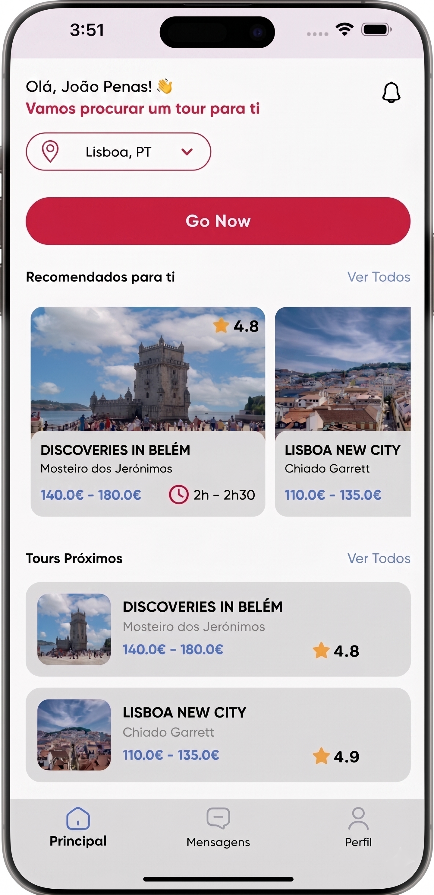 GoTuk app mockup